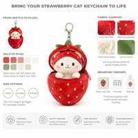 Porte-clés en peluche personnalisé, lapin mignon dans une pochette zippée en forme de carotte, porte-clés en peluche, poupée en peluche pour souvenir et cadeau promotionnel CE