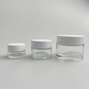 Frascos de Vidrio Esmerilado de Boca Ancha para Cosméticos, Tapas de Plástico, 5g-200g, Crema para Ojos y Rostro, Champú, Cuidado de la Piel, Perfume, Aceites Esenciales - Product Image 2