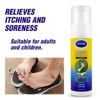 FDOB Spray anti-démangeaisons rapide pour le pied d'athlète, formule antifongique à l'aloe vera, combat les odeurs, hydrate les pieds secs, peaux sensibles, rafraîchissant