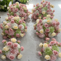 Centre de table floral moderne en soie rose de haute qualité, rose romantique, 30 cm, décoration de mariage, arrangement élégant