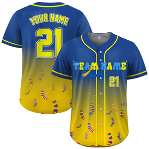 Gepersonaliseerd, op maat gemaakt honkbalshirt met bedrukte, gestikte teamnaam en nummerlogo-uniform voor honkballiefhebbers. - Product Image 1