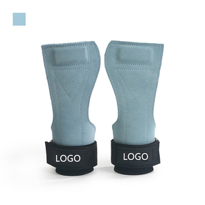 Toptan spor ayarlanabilir sert çekme bandı egzersiz ağırlık kaldırma el sapları inek derisi Palm koruma ile bileklik - Product Image 6