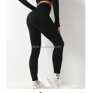 Pantalones Deportivos de Cintura Alta para Mujer, Control de Abdomen, Levanta Glúteos, Talla Grande XL, para Gimnasio, Yoga, Correr, Elásticos en Cuatro Direcciones, Secado Rápido, Transpirables, Sin Costuras - Product Image 1