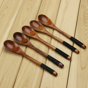 <span class=keywords><strong>Amazon</strong></span> Venta caliente cocina de accesorios de madera cariño cucharas Natural reutilizable cuchara de madera - Product Image 3