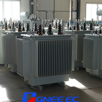 Dyn11 3 phases 50/100/315kVA 500/630kVA 1000/1600kVA transformateur de Distribution immergé dans l'huile 11000V IEEE fréquence Standard 50Hz