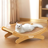 Grand grattoir moderne en sisal pour chat avec lit intégré, résistant aux griffures, fauteuil de détente sans perte de fibres