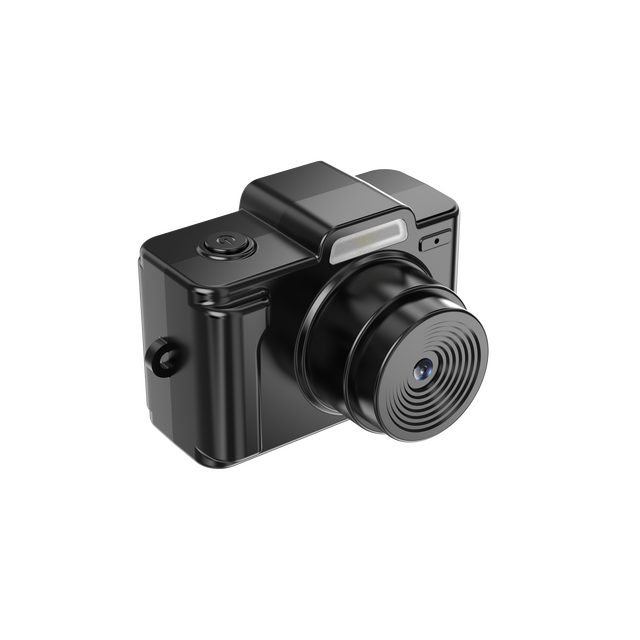 Compact Button-Shaped MicroSD Camera with 12MP CMOS Sensor and 1080P Video Pocket-Sized for Travel and Sports