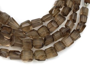Faceted Smoky Quartz Nugget <b>Beads</b> Natural Gemstone <b>Loose</b> <b>Beads</b> 7x8mm To 10x12mm - Product Image 4