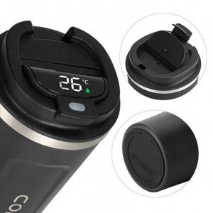 Mug de voyage isotherme intelligent en acier inoxydable 510 ml avec affichage numérique de la température, couvercle à double paroi, isolation sous vide 12-24 heures - Product Image 2