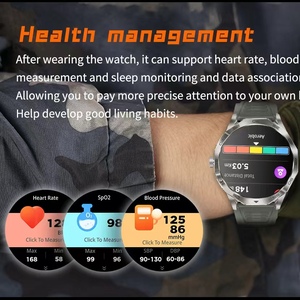 GA03 Relogio SmartWatch Android IOS BT5.0 Sports Mode Suivi <span class=keywords><strong>de</strong></span> la carte Surveillance <span class=keywords><strong>de</strong></span> la santé Montre intelligente à écran rond - Product Image 6