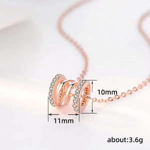 Collier pendentif pour femme, chaîne fine classique pour clavicule, bijoux de mode - Product Image 5