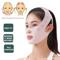 V Face Minceur Respirant Bande Joue Lift up Visage Mince Masque Réduire Double Menton V-line Shaping Bandage Anti Rides Bandage Gris