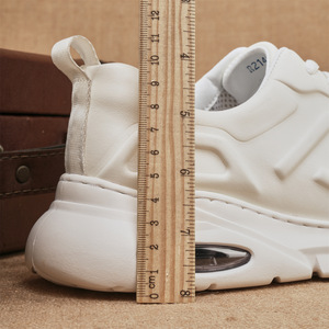 Twinbell – baskets à coussin d'air en cuir véritable pour hommes, semelle épaisse, semelle intermédiaire EVA, semelle extérieure en caoutchouc, chaussures de fitness d'automne - Product Image 2
