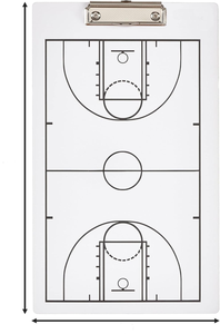 Tableau blanc double face effaçable à sec pour entraîneurs Planche de jeu pour entraîneur de basket-ball - Product Image 2