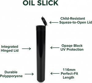 Childproof Smell Proof Clear 109 116mm Pop Top <b>Tubes</b> Roll Packaging <b>Tubes</b> - Product Image 3
