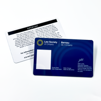 Cartes d'identité personnalisées CR80 pour étudiants, cartes d'identité en plastique pour employés, cartes PVC avec code-barres