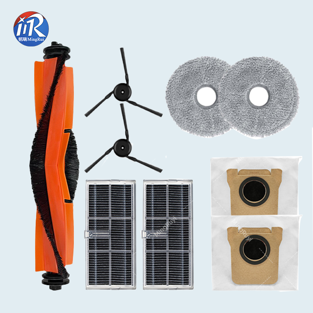 Kit Fit for Xiaomi Mijia Omni M40/D110CN Vacuum Robot Parts Main Brush Roller Spin Brush Mop Cloth Filter Bag