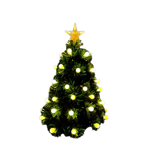 Árbol Verde con 50 Ramas y 55 Esferas LED Blanco Cálido, Altura 60 cm - Product Image 1