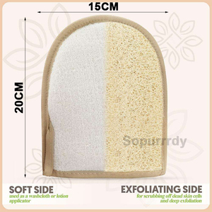 Custom Logo Bath <b>Gloves</b> Loofah <b>Glove</b> Exfoliating Skin <b>Wash</b> Body Deep Clean Scrubber <b>Glove</b> with Eco-Friendly Exfoliating <b>Gloves</b> - Product Image 2