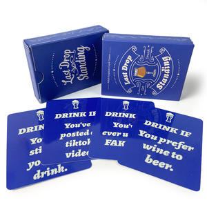 Fabricant de jeux de cartes pour adultes personnalisés de haute qualité Matériau en papier recyclable Action ou vérité Jeux de cartes à boire - Product Image 1