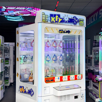 Machine de jeu d'arcade commerciale avec accepteur de pièces et billets, pour distributeur de cadeaux, construction métallique, support anglais 1 an pour le jeu