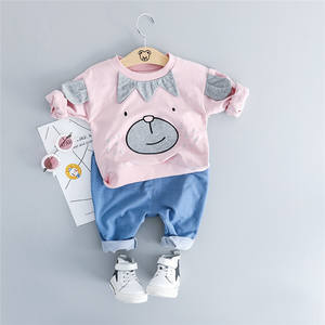 Conjunto Deportivo para Niños Pequeños, Camiseta con Estampado 3D de Manga Larga en Turquía y Pantalones Cargo Azul Marino - Product Image 3