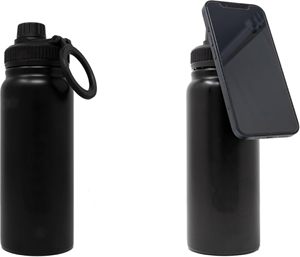 Botella de Agua con Soporte Magnético para iPhone, Botella Deportiva de Acero Inoxidable para Gimnasio, Tapa con Boquilla, Aislada, a Prueba de Fugas, Termo - Product Image 1