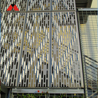 Panneau décoratif en métal découpé au laser Alumtimes, design personnalisé pour les façades extérieures modernes d'hôtels et de centres commerciaux