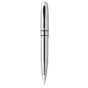 Stylo bille chromé brillant en métal, acier inoxydable et laiton, pointe de 0,7 mm, encre noire, corps promotionnel en forme d'animal pour cadeaux - Product Image 3