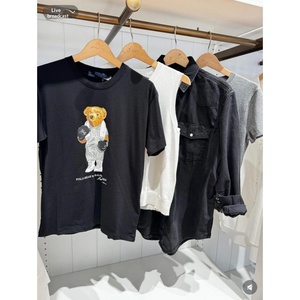 T-shirt à manches courtes ample et décontracté, imprimé 3D motif <span class=keywords><strong>petit</strong></span> ours classique, de haute qualité, en stock, assorti à tout - Product Image 1