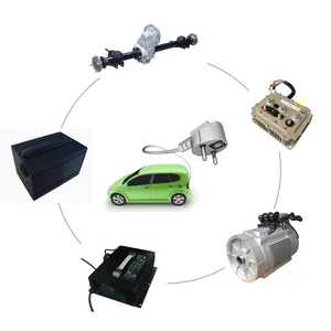 Rejeneratif Motor koruma kontrolörü 72v 5000w BLDC elektrikli araç dönüşüm kiti elektrikli binek araç