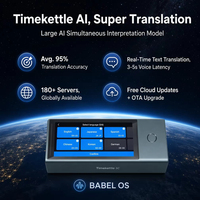 Dispositivo de Interpretación Simultánea con IA para Reuniones Timekettle X1, Auriculares Traductores con Reconocimiento de Voz, Auriculares de Traducción Multilingüe