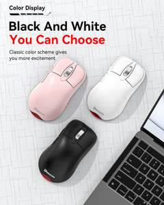 Ratón inalámbrico ergonómico para juegos W17 2.4G Tri-Mode con sensor óptico RGB retroiluminado, 6 botones programables, tipo C para computadora - Product Image 2