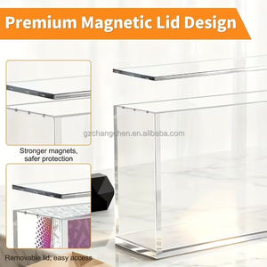 Boîte de protection en acrylique pour cartes Pokémon, design OEM d'usine, épaissie, pour booster box, boîte de rangement et de présentation en acrylique - Product Image 6