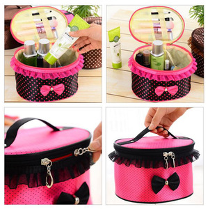 Borsa Cosmetica Creativa Cilindrica Comprimibile Impermeabile per Cucina Camera da Letto Tavolo Grande Capacità Antiruggine da Viaggio - Product Image 3