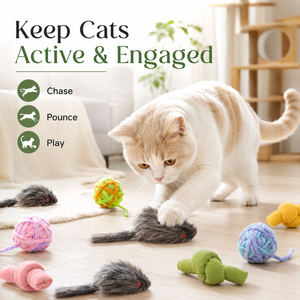 Jouet interactif pour chat en sisal tressé, écologique et durable – Résistant aux morsures, anti-ennui, nettoyage des dents, usage quotidien en intérieur - Product Image 2