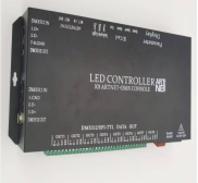 Controlador de Píxeles LED Programable K-8000C K-1000C T8, 8 Puertos de Salida, Tarjeta SD, Control DMX SPI Fuera de Línea para Luces LED RGB Direccionables