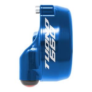 Copertura del comando dell'acceleratore con interruttore integrato nel manubrio per Aprilia TUONO 660 (Blu) - Product Image 5