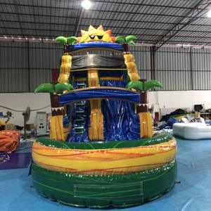 Su kaydırakları backyard şişme ticari 30 şişme kuru kaydırak şişme ıslak kuru slayt su kaydırağı - Product Image 2