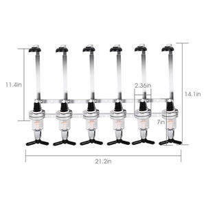 6 בקבוקים רכוב קיר משקה קוקטייל - Product Image 2