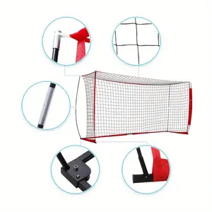 6*4FT Portable Football Soccer Goal Heavy Duty Steel Frame With Net For Backyard Soccer Game For Kids