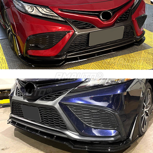 ลิ้นกันชนหน้ารถยนต์สำหรับ Toyota Camry SE XSE ปี 2018-2023 สปลิตเตอร์ สปอยเลอร์ ดิฟฟิวเซอร์ วิงเล็ท ลายคาร์บอนไฟเบอร์ สีดำเงา 5 ชิ้น - Product Image 6