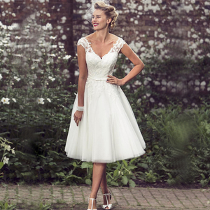 2019 Short Wedding Dress With Corset Bridal Wedding Gown Short Wedding Dress