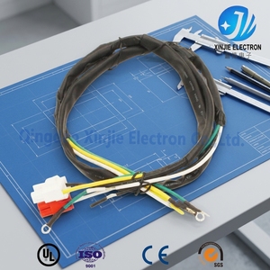 定制组装线束，与O型环接地端子结合，用于制冷设备内部电路连接 - Product Image 6
