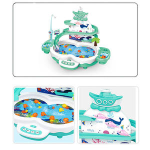Jouet de pêche électrique 3-en-1 multifonctionnel en plastique pour enfants, avec piste magnétique, musique et puzzle pour bébé, pour l'éveil et l'interaction parent-enfant - Product Image 6