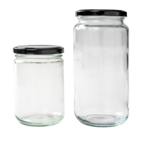 Ventes en gros de bocaux en verre de qualité alimentaire pour la maison, la cuisine, les restaurants, à large ouverture, écologiques, classiques, 1L, 2L, 4L, pour biscuits