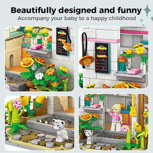 إضاءة استوديو الربيع متوافقة لجميع العلامات التجارية الرئيسية للأطفال تجميع كتلة بناء نموذج الشارع مشهد منزل هدية المشهد - Product Image 4