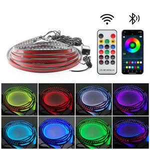 RGB <span class=keywords><strong>Interior</strong></span> del coche Led luz LED tira de luz <span class=keywords><strong>Interior</strong></span> del coche decorar atmósfera Luz - Product Image 1