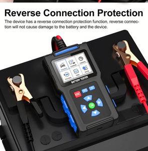 JDiag BT300 Testeur de batterie de voiture universel multifonction 2,4 pouces pour démarrage et charge 12V 24V 48V - Product Image 6