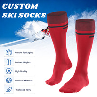 Chaussettes de sport épaisses et chaudes pour hommes, chaussettes de ski d'extérieur rembourrées, en laine mérinos tricotée, hauteur genou, nouvelle collection East Custom Socks